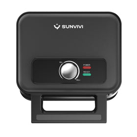 Sunvivi 2 Slice Waffle Maker with Heating Adjustable Control