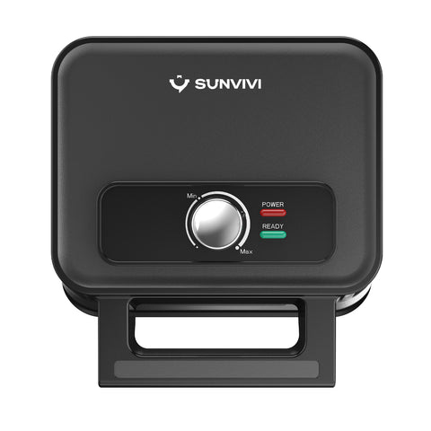 Sunvivi 2 Slice Waffle Maker with Heating Adjustable Control