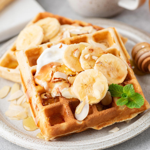 Banana Chocolate Chip Waffles