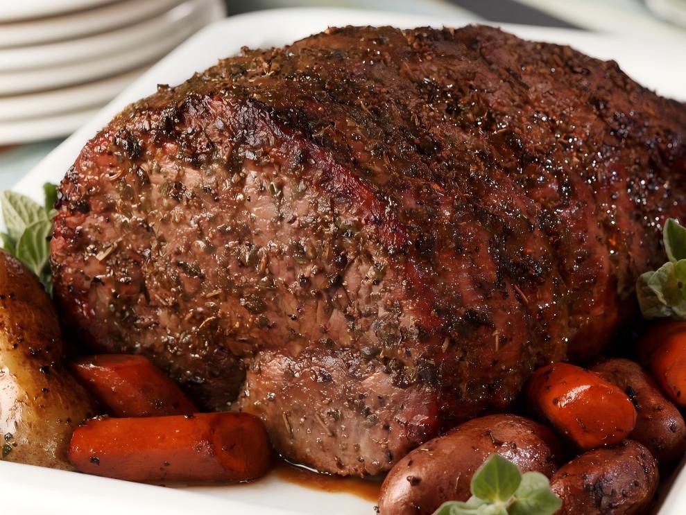 Herb-Crusted Beef Round Roast