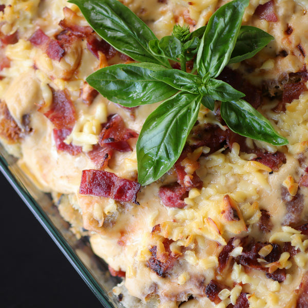 Loaded Cheesy Bacon Mashed Potatoes