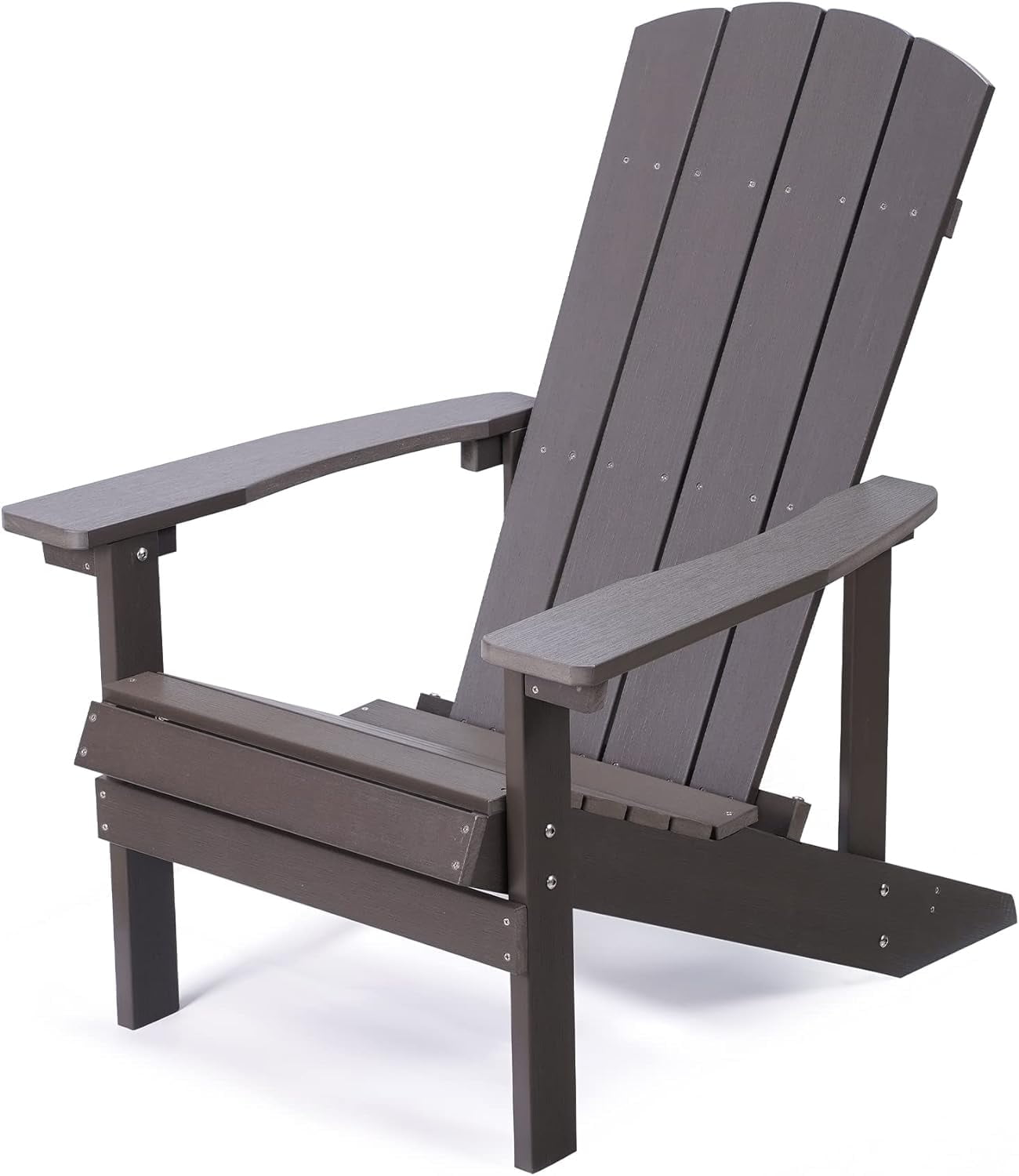 Adirondack Chairs, Outdoor Weather Resistant Plastic Fire Pit Chairs, 350 LBS Patio Adirondack Chair for Easy Assembly