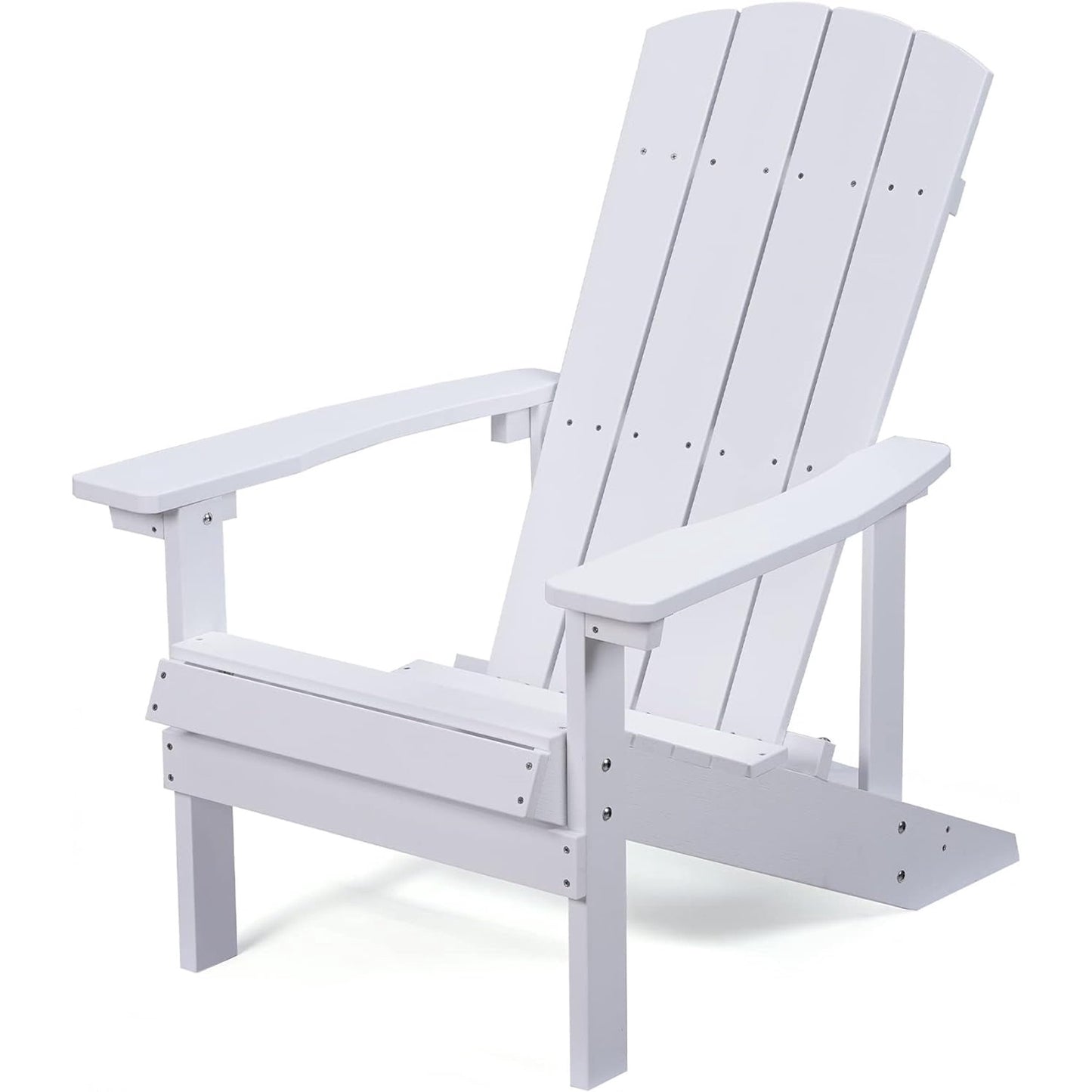 Adirondack Chairs, Outdoor Weather Resistant Plastic Fire Pit Chairs, 350 LBS Patio Adirondack Chair for Easy Assembly