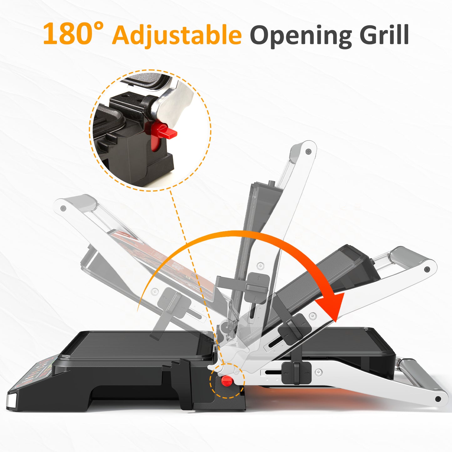 SUNVIVI 3-in-1 Electric Grill Indoor with Preset Menu, 1600W