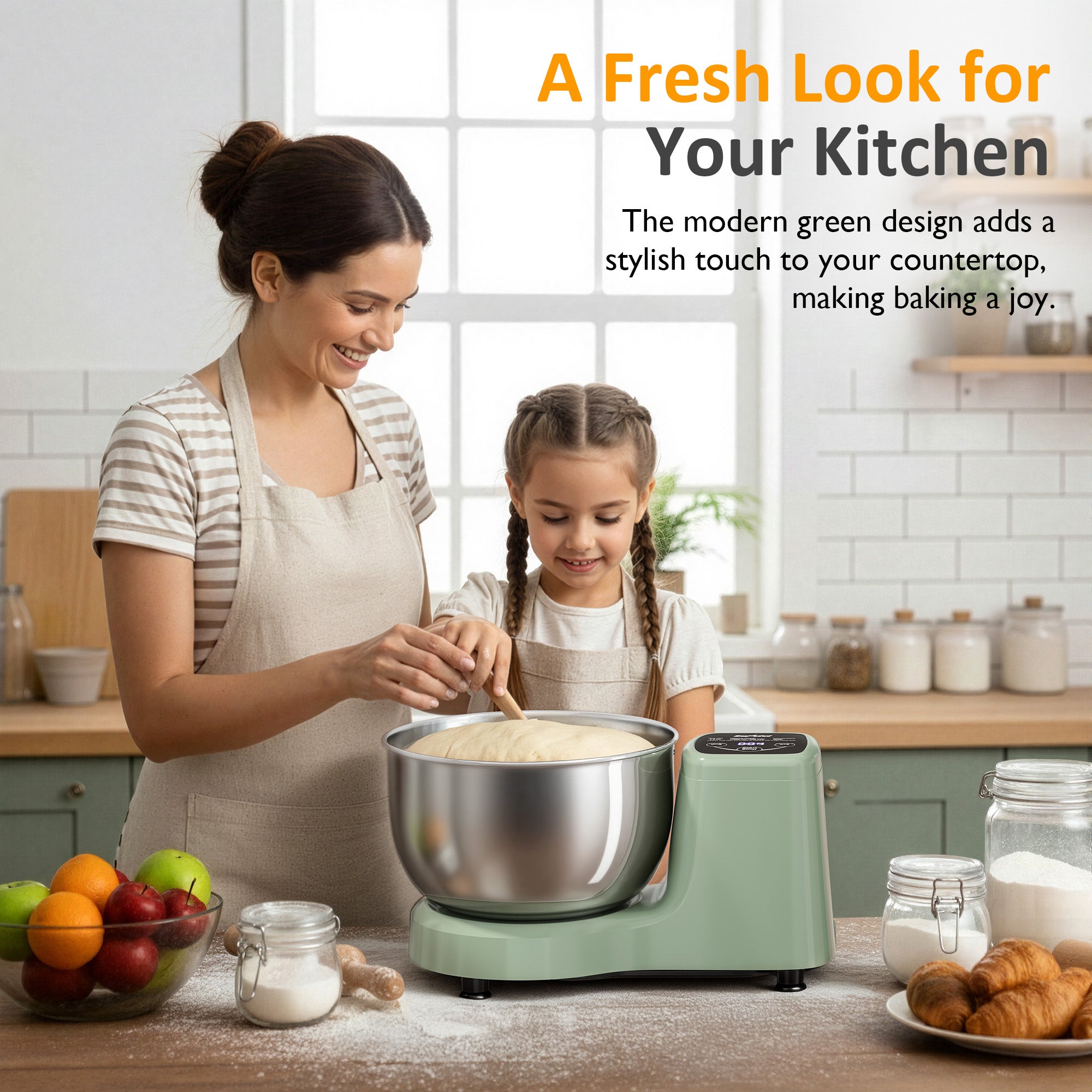 5.3QT Electric Dough Maker with Ferment Function