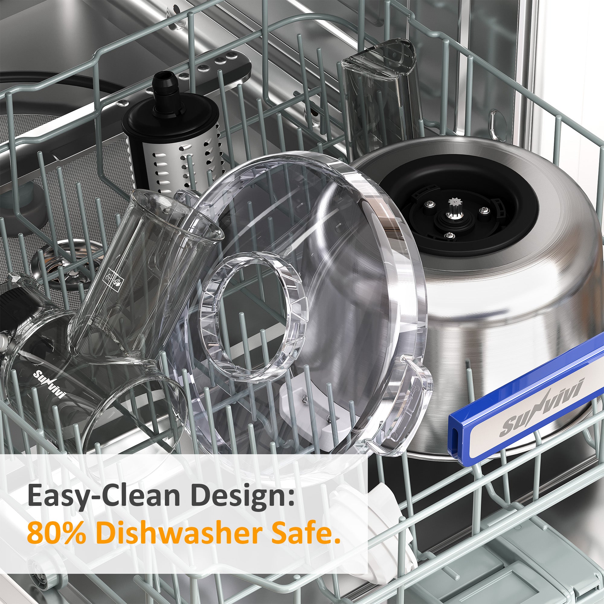 4-in-1 Multifunction Stand Mixer with Fermentation, 5.3QT Electric Dough Mixer