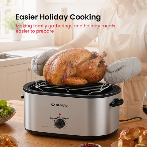 Sunvivi 28QT Electric Roaster Oven