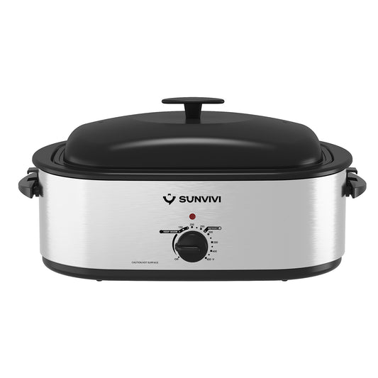 Sunvivi 18QT Electric Roaster Oven with Trays