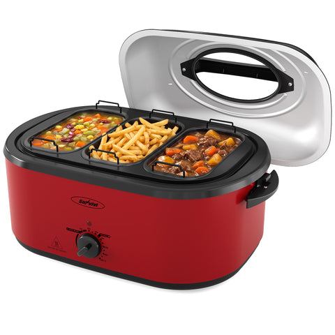 Sunvivi 26QT Electric Roaster Oven with Trays