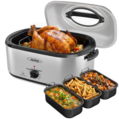 Sunvivi 22QT Electric Roaster Oven with Trays