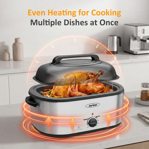 Sunvivi 22QT Electric Roaster Oven with Trays
