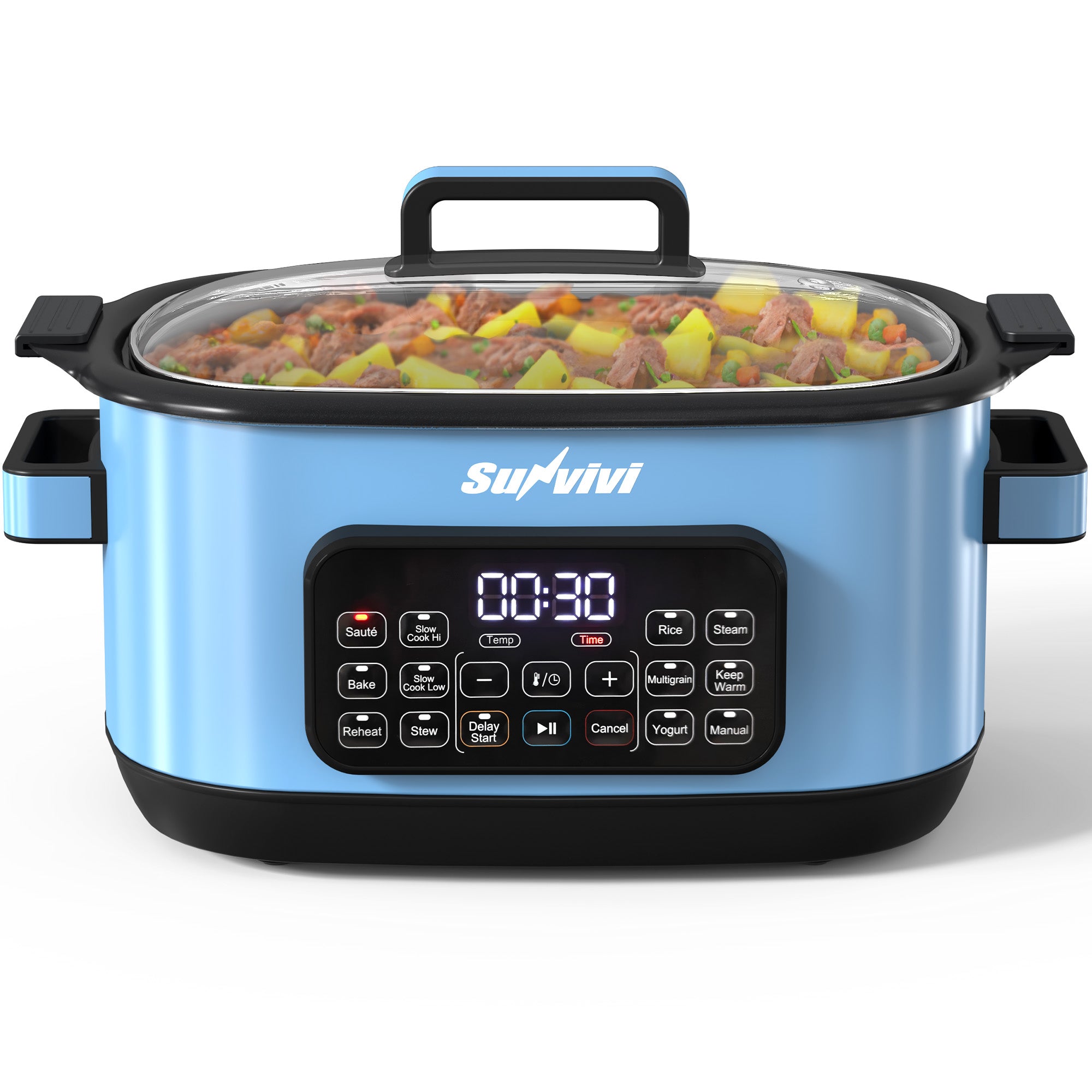 6.5QT 12-in-1 Programmable Multi Slow Cooker