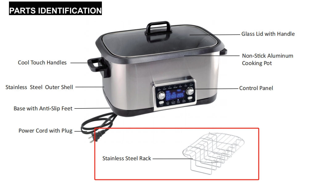 Accessories Compatible with ZES009 Series 8QT Slow Cooker - Rack