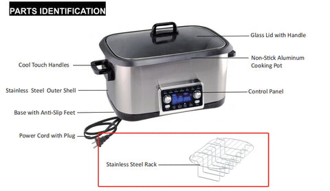 Accessories Compatible with ZES009 Series 8QT Slow Cooker - Rack