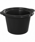 Dual Slow Cooker Ceramic Replacement Insert for Sunvivi,1.25-Quart Black Dishwasher Safe