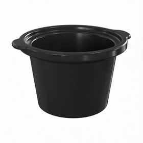 Dual Slow Cooker Ceramic Replacement Insert for Sunvivi,1.25-Quart Black, Dishwasher Safe