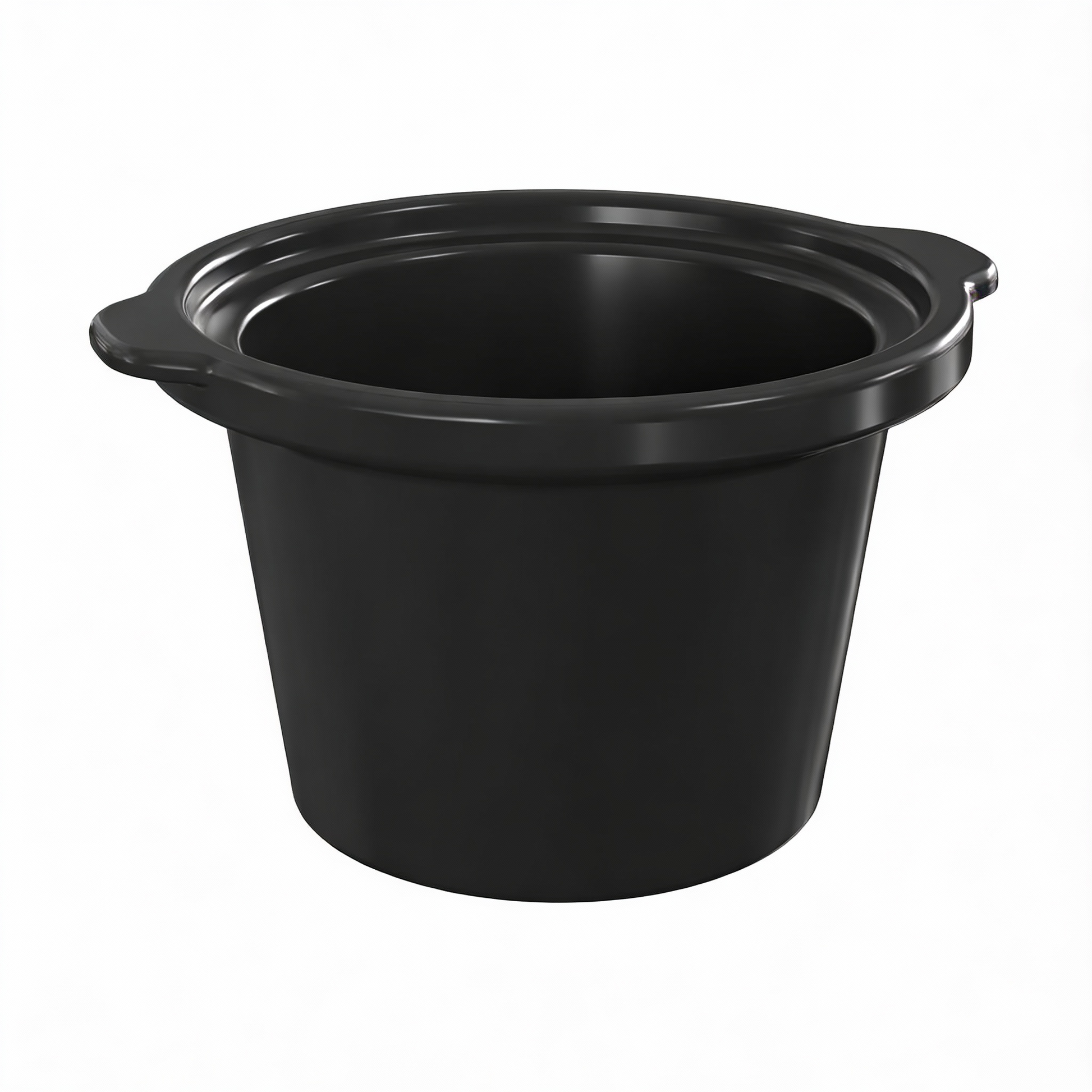 Dual Slow Cooker Ceramic Replacement Insert for Sunvivi,1.25-Quart Black Dishwasher Safe
