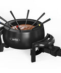 Electric Fondue Pot Set 3 Quart Fondue Set for Melting Chocolate Cheese with 8 Color-Coded Forks
