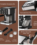Espresso Machine & Iced Coffee Maker with Cold Brew Self-Clean
