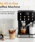 Espresso Machine & Iced Coffee Maker with Cold Brew Self-Clean