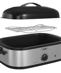 Sunvivi 14-Quart Electric Roaster Oven (without Pan) - Silver - Electric Rotisseries & Roasters