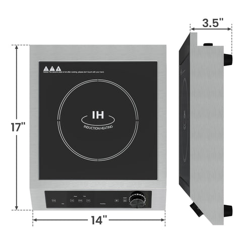 Sunvivi 1800W Portable Induction Cooktop Commercial-Grade Electric Countertop Burner