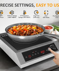 Sunvivi 1800W Portable Induction Cooktop Commercial-Grade Electric Countertop Burner