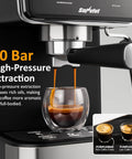 SUNVIVI 20 Bar Espresso Machine 3-in-1 Iced Coffee Maker with Milk Frother