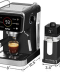 SUNVIVI 20 Bar Espresso Machine 3-in-1 Iced Coffee Maker with Milk Frother