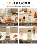 Sunvivi 250W Electric Food Chopper 4 in 1 Food Grinder