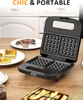 Sunvivi 3 in 1 Electric Sandwich Maker: Panini Press Grill and Waffle Iron Set