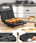 Sunvivi 3 in 1 Electric Sandwich Maker: Panini Press Grill and Waffle Iron Set