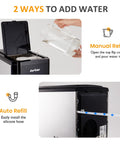 Sunvivi 3 in1 Water Dispenser with Ice Maker Ice Crushing & Ice Water Nugget Ice Maker Countertop 44lbs in24Hrs 12 Ice