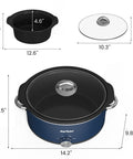 Sunvivi 3QT Compact Slow Cooker & Food Warmer