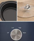 Sunvivi 3QT Compact Slow Cooker & Food Warmer