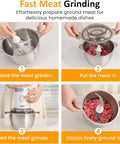 Sunvivi 4-IN-1 Food Processor: Electric Chopper for Meat Grinder Vegetable Chopper Juicer Garlic Peeler & Coffee