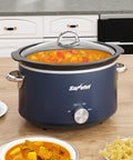 Sunvivi 4 Quart Slow Cooker & Mini Food Warmer - Blue - Slow Cookers