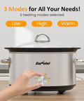Sunvivi 4 Quart Slow Cooker & Mini Food Warmer - Slow Cookers
