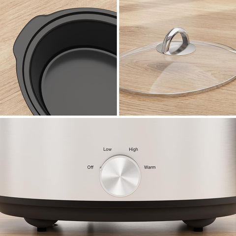 Sunvivi 4 Quart Slow Cooker & Mini Food Warmer - Slow Cookers