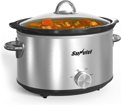 Sunvivi 4 Quart Slow Cooker & Mini Food Warmer - Slow Cookers