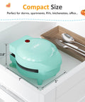 Sunvivi 6 in1 Mini Waffle Maker 4??¨¤ Waffle Iron with Removable Non-stick Plates Perfect Mini Waffle Maker for Kids