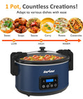 Sunvivi 8.5 Quart Programmable Slow Cooker