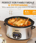 Sunvivi 8.5 Quart Programmable Slow Cooker