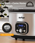 Sunvivi 8.5 Quart Programmable Slow Cooker
