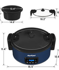 Sunvivi 8.5 Quart Programmable Slow Cooker