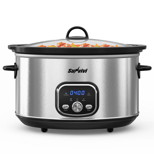Sunvivi 8.5 Quart Programmable Slow Cooker