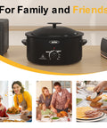 Sunvivi 8 QT Roaster Oven with Self-Basting Lid