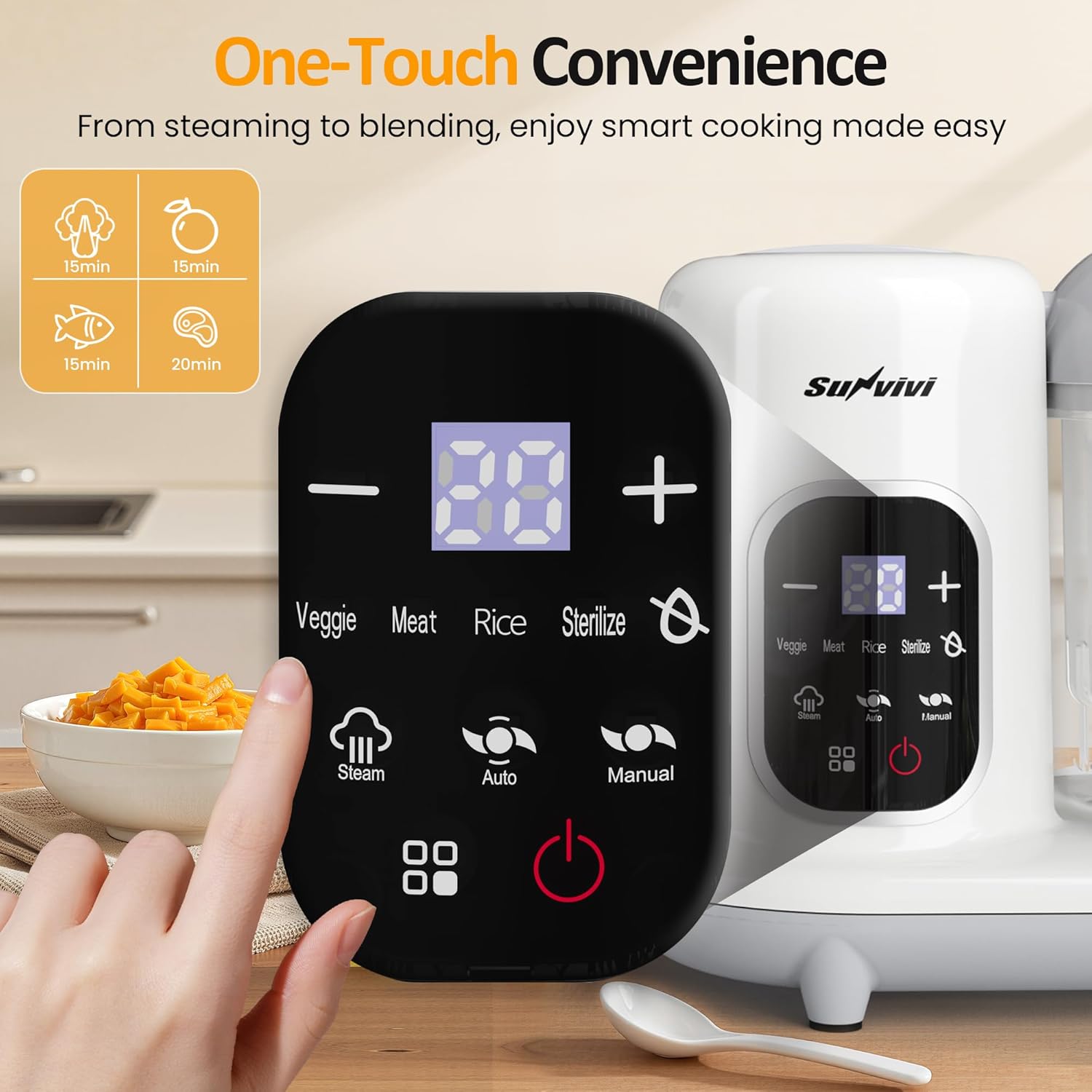 Sunvivi Baby Food Maker: All-in-one Baby Food Processor