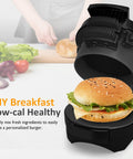 Sunvivi Breakfast Sandwich Maker with Egg Cooker Ring and Non-Stick Baking Plate