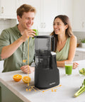 Sunvivi Cold Press Juicer with 5.9?¡¥?¡¥ Wide Feed Chute 250W Slow Juicer Machines Fit Whole Vegetables & Fruits - Single